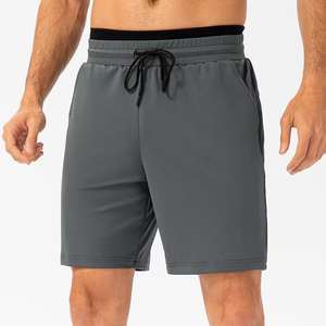 Nouveau short de sport pour homme en tissu Oxford, séchage rapide, taille élastique, motif uni, tenue décontractée, faible MOQ, dernier style et design - Product Image 3