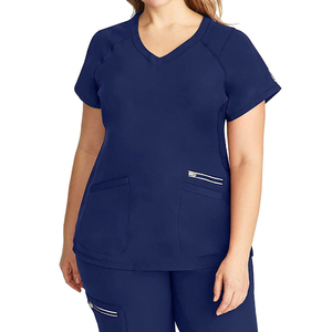 Custom Stand Collar Medical Uniform Scrubs Women Classic Fit Nurse Uniform Cargo Pants Scrubs Uniform <b>Sets</b> OEM Serviced - Product Image 2