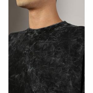 Camiseta para hombre Venta al por mayor Ropa de hombre Camiseta de gran tamaño Camiseta de algodón de peso pesado Blank Acid Wash - Product Image 5