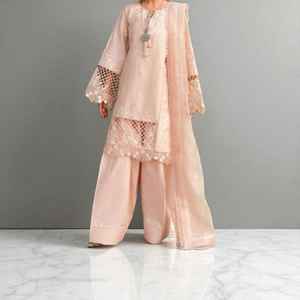 Ready Wear Indian-Pakistani Casual Salwar Kameez Top de manga larga Pantalones a medida diseñados para el trabajo Eventos sociales Urbanos - Product Image 4