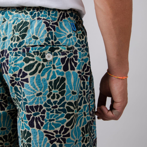 <b>Men's</b> Casual Summer <b>Shorts</b> Printed <b>Pattern</b> Mid Waist Elastic Closure Knitted Quick Dry <b>Men</b> <b>Shorts</b> - Product Image 3
