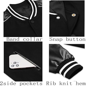 Chaqueta universitaria de gran venta, ropa informal, chaqueta de manga larga, chaqueta bordada de chenilla de lana de alta calidad con logotipo y diseño personalizados - Product Image 3