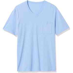 Custom New <b>Mens</b> 100% Cotton Blank Tee Black <b>Mens</b> Cotton Plain Solid Color <b>V</b> <b>Neck</b> <b>T</b> <b>Shirts</b> <b>For</b> <b>Men</b> - Product Image 4