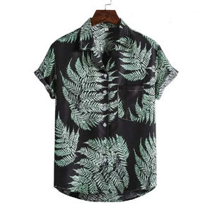 Camisas de Playa de Manga Larga para Hombre, Diseño Hawaiano Estampado Personalizado, 100% Algodón, Antibolitas, Precios Bajos - Product Image 4