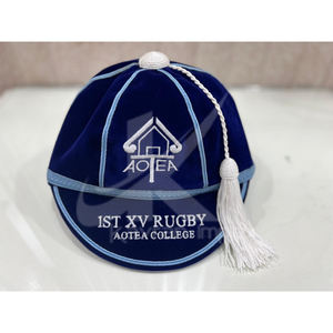 Casquette de rugby internationale en velours Casquette de rugby personnalisée Vente en gros Casquettes d'honneurs Fabricant et fournisseur - Product Image 1