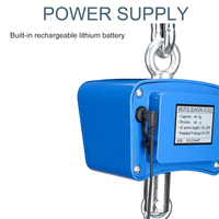 Báscula de peso de grúa BT colgante Mini portátil Digital de 1000kg de la batería