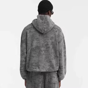 Vente chaude Design unique Hommes Sweat-shirts délavés à l'acide Matériel respirant et durable Hommes Sweat-shirts délavés à l'acide - Product Image 3