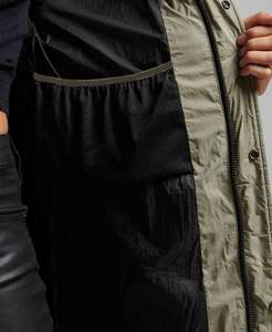 Chaqueta Acolchada de Primavera para Hombre, con Cierre, Cortavientos, Transpirable, de Tejido Softshell, Cuello Alto, Estampado Descargado en la Parte Delantera, Estilo Urbano, de Algodón - Product Image 6