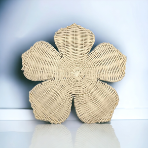 Luxury Eco-Friendly Rattan Flower <b>Wall</b> Decoration Artistic Daisy Tablemat Placement for Festive Christmas Basket Pattern - Product Image 4
