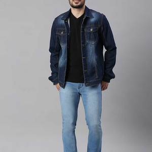 Veste en jean la plus demandée pour homme, veste anti-rides au meilleur design, veste en jean pour homme avec tissu dernier cri - Product Image 5