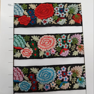 Embroidery <b>Lace</b> Fabric with Rhinestones for Fancy Dresses <b>Elastic</b> Embroidered <b>Lace</b> Trim for Leggings and Dancewear - Product Image 1