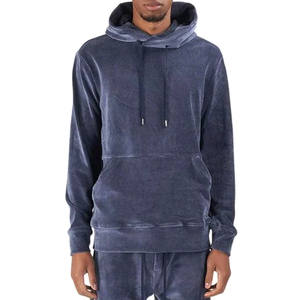 Dernier design de sweats à capuche en velours pour hommes, de haute qualité, respirants, confortables, tendance, sweats à capuche en velours à prix raisonnable - Product Image 1