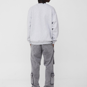 2025 personnalisé hommes sweat prix de gros hommes sweats uni haute qualité surdimensionné hommes 100% coton respirant sweats - Product Image 3