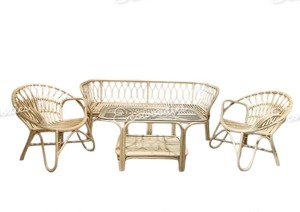 Ensemble de canapé léger en rotin de bambou fait à la main pour l'extérieur et l'intérieur dans le jardin, le patio, le salon et le banquet de l'hôtel. - Product Image 2