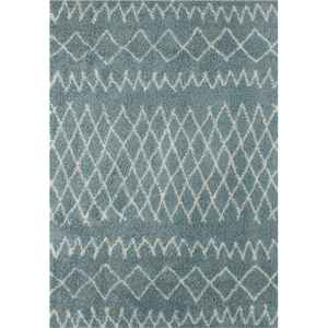 Moroccan Duck Egg Blue Shaggy Rug 950-Machine Made <b>Plush</b> Living Room Carpet <b>Large</b> Rectangle Hallway Rug - Product Image 1