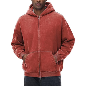 เสื้อฮู้ดฟอกสีกรดสำหรับผู้ชายเสื้อฮู้ดแฟชั่นแนวสตรีทสำหรับใส่ไปยิมคุณภาพระดับพรีเมียมผู้ผลิต OEM ออกแบบได้ตามต้องการ - Product Image 1