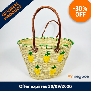 Bolso Tote de Paja con Aplique de Piña, Estilo Bohemio, para Playa, Casual, Verano, Ligero, Abierto, para Mujer - Product Image 2