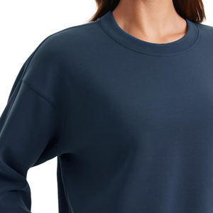 Sudadera de Algodón con Cuello Redondo y Corte Holgado para Mujer, Servicio OEM, Fabricante de Ropa de Primera Calidad - Product Image 6