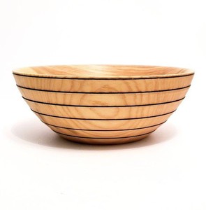 Bol de service à salade rond en bois naturel avec finition lisse parfait pour un bol de service de fruits et de nourriture élégant - Product Image 2