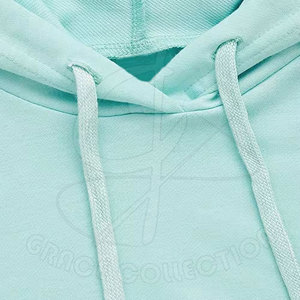 Nuevas sudaderas con capucha cortas de color sólido para mujer con tamaño personalizado, sudaderas con capucha cortas de punto de invierno informales para la venta - Product Image 3
