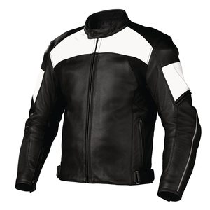 Veste en cuir de protection motard pour hommes vente en gros de veste en cuir de moto manteau veste de motard pour hommes - Product Image 1