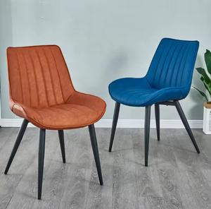 <span class=keywords><strong>Chaise</strong></span> de salle à manger de luxe en gros pour hôtel et restaurant, <span class=keywords><strong>chaise</strong></span> de salle à manger en tissu <span class=keywords><strong>scandinave</strong></span> marron gris, velours capitonné, avec pieds en métal - Product Image 2