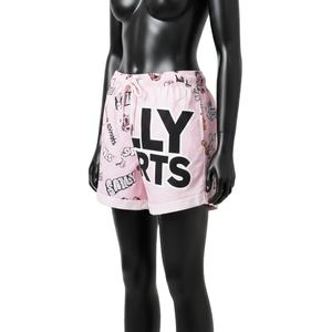 Shorts de Baño para Mujer, Poliéster y Spandex de Alta Calidad, 120 GSM, Secado Rápido, Estampado Gráfico Rosa, Logotipo Personalizado Disponible - Product Image 5