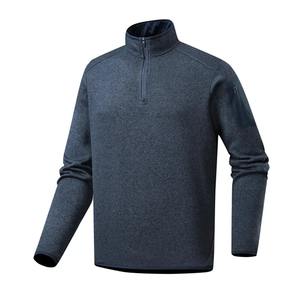 Sudadera de Forro Polar para Hombre, Modelo Delgado para Otoño e Invierno, Estilo Moderno, Cuello Alto, Media Cremallera, Manga Larga - Product Image 4