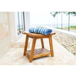 Banc de douche en teck, fabriqué en Indonésie - Product Image 5
