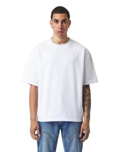 T-shirt taille plus pour hommes 100% coton OEM Boxy Blank Heavy Weight T-Shirt personnalisé épaules tombantes T-shirt surdimensionné solide épais tricoté - Product Image 1