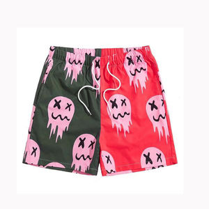 Traje de baño de playa de Hip Hop Fitness usa pantalones cortos impresos personalizados para hombres pantalones cortos de tendencia superior para hombre ropa de calle de buena calidad - Product Image 1