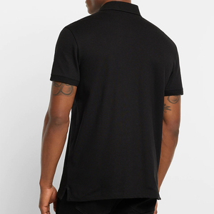 Polos surdimensionnés pour hommes en toile de coton spandex solide avec logo brodé sur mesure Séchage rapide Formel Original Golf - Product Image 2