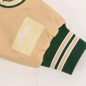 Blousons bombardiers de baseball à manches en cuir pour hommes bonne qualité meilleur design décontracté veste universitaire Letterman du lycée - Product Image 4