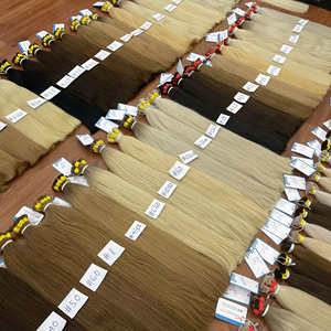 Extensions de cheveux humains vierges bruts vietnamiens 100% naturels, qualité supérieure, en vrac, 30 pouces, non traités, lisses, 100% couverture de couleur, 100g - Product Image 1