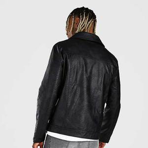 Chaqueta de cuero PU de pieza fresca fácil de usar para hombre Chaqueta de cuero de hombre con precio de descuento del fabricante de Pakistán - Product Image 2