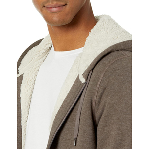 Veste à fermeture éclair épaisse et lourde du fabricant personnalisée sweat à capuche zippé 100% coton éponge française impression numérique automne nouveauté - Product Image 4