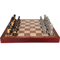 Nouvelle conception 2026 – Table d'échecs portable pliable grande taille, magnétique, écologique, durable, faite à la main, ensemble d'échecs de luxe