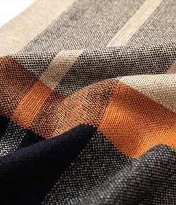 Men's Stylish Soft Wool <b>Scarf</b> Lightweight Shawl for Winter Warm Neck Wrap Fashion Accessory for Daily Office Outdoor Use Cotton - Product Image 4