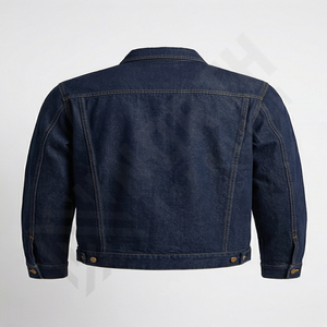 Chaqueta de Mezclilla para Hombre, Diseño Nuevo, Manga Regular, Cuello Alto, Logotipo Frontal, Estilo Motociclista, Moda 2024, Resistente al Viento - Product Image 2