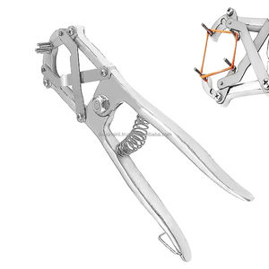 Manual Heavy Duty Stainless Steel Castration Elastrator <b>Rubber</b> <b>Ring</b> Applicator Set Plastic Bands for Farm Animal Care Hospital - Product Image 1