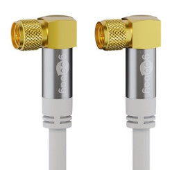 Cavo di connessione SAT Premium angolato su entrambi i lati nero - Product Image 2