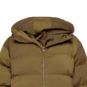 OEM Service Custom Designed Men's Long Sleeve <b>Waterproof</b> Polyester Puffer Hooded Jackets High Street Style Canvas for Winter - Product Image 3