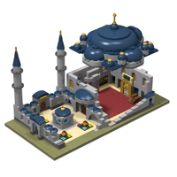 Venta al por mayor juguetes educativos 947 bloques Mezquita Azul miniatura TAKVA DEENBLOCKS Sultan Ahmet Camii Mezquita Azul bloques de construcción de juguete