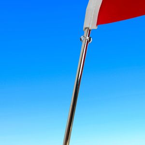 Drapeau de bureau mexicain personnalisé 3x5 pieds, techniques d'impression numérique, matériaux en coton et soie, avec logo personnalisé, style fanion - Product Image 3