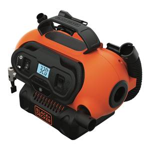 Compresor de Aire Portátil sin Aceite Black & Decker de 12V CC (11 bar/160 psi) con Encendedor de Cigarrillos de 12V BDCINF18N, Categoría Bombas - Product Image 6