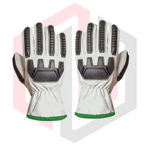 ถุงมือหนังช่างป้องกันการบาดระดับสูง ทนทานต่อการตัด ป้องกันน้ำมัน อุปกรณ์ความปลอดภัยในงานน้ำมันและก๊าซ เหมาะสำหรับงานเหมือง ทนต่อแรงกระแทก TPR น้ำหนัก 11 ออนซ์ ระบายอากาศได้ดี - Product Image 3