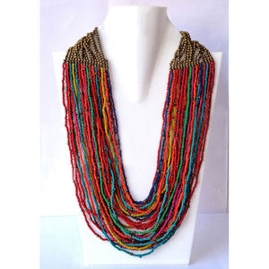 Collar Hecho a Mano con Cuentas de Vidrio en Forma de Corazón, Estilo Étnico, Joyería Personalizada para Mujer, Elegante para Fiestas, Alta Calidad, Venta al por Mayor de Fábrica - Product Image 4