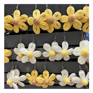 Diseños de aretes de ratán de moda: artesanía natural de Vietnam, ligero para aretes de ratán y acentos decorativos elegantes a granel - Product Image 4