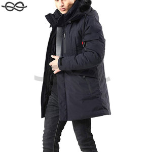 Parka chaude Veste de ski Veste polaire résistante à l'eau Manteau d'hiver long avec capuche amovible en fausse fourrure Manteau isolé pour temps froid - Product Image 4
