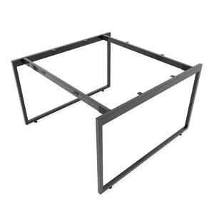 Mesa Resistente de 120x120cm Slean HCSL015, Diseño Minimalista, Estructura de Acero, Ensamblaje - Product Image 4